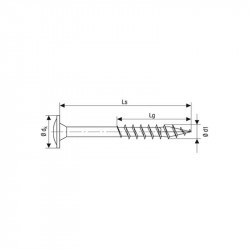 comprar HI FORCE WIROX 6x60mm L 30 uds Spax online - Spax