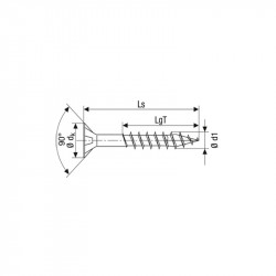 comprar Tornillo A2 inox T-Star plus 4x60mm 75 uds SPAX online - Spax