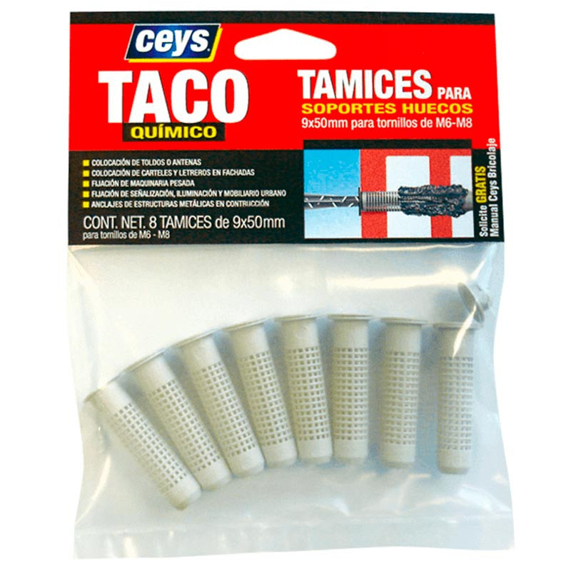 Compra Tamiz Taco Quimico 9x50mm Ceys al mejor precio