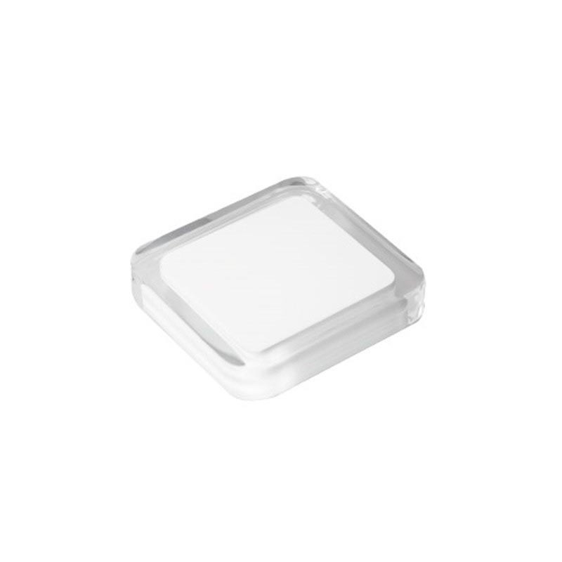 comprar POMO TIRADOR METAC.CON RESINA 50X50 MM BLANCA Nesu online - Nesu