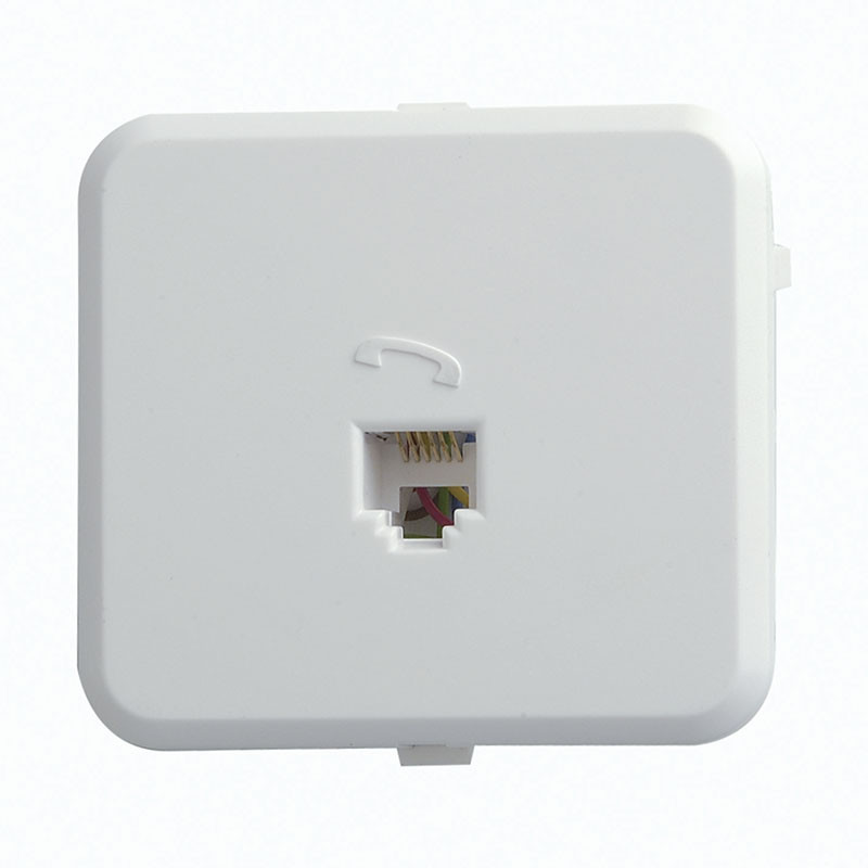 comprar Toma Teléfono 4 Contactos RJ-11 Blanco SIMON73 online - Simon