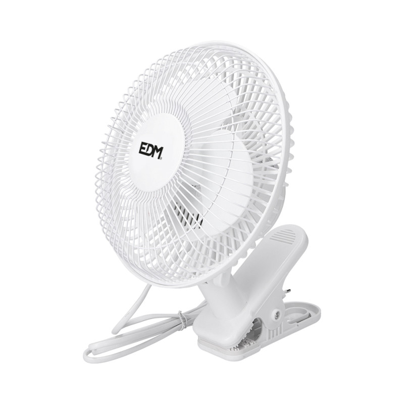 comprar Ventilador de pinza blanco potencia: 15w aspas: ø15cm 28cm edm online - EDM