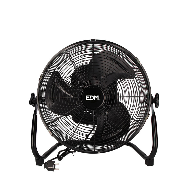 comprar Ventilador industrial de suelo oscilante negro potencia: 45w aspas: ø35x44,5cm edm online - EDM