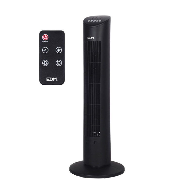 comprar Ventilador de torre. potencia: 60w con mando a distancia. negro 28x78,3cm edm online - EDM