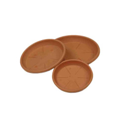 comprar Plato inyeccion terracota ø25cm (para maceta ref: 74861) online - PLASTIKEN