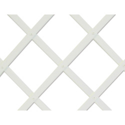 comprar Trelliflex celosia de plastico 1x2m color blanco perfil de listones 22x6mm nortene online - NORTENE