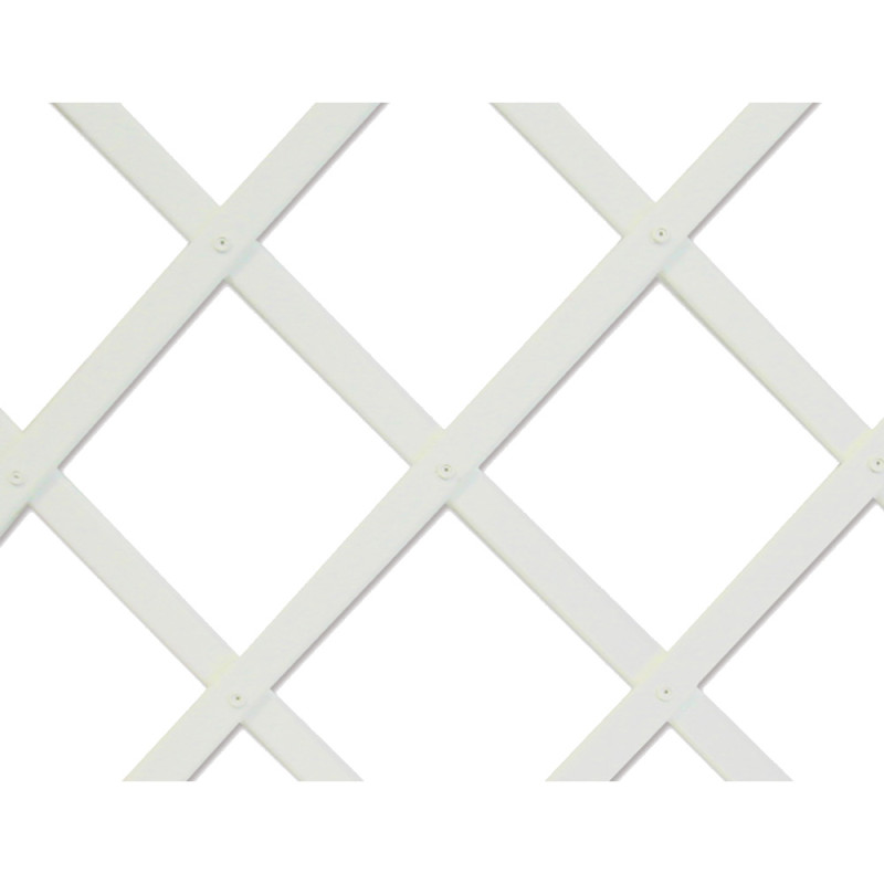 comprar Trelliflex celosia de plastico 1x2m color blanco perfil de listones 22x6mm nortene online - NORTENE