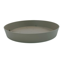 Plato de inyeccion para maceta color taupe ø14cm