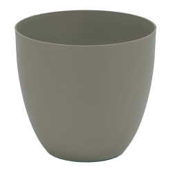 comprar Maceta de inyeccion modelo cuenco ø18cm color taupe online - PLASTIKEN