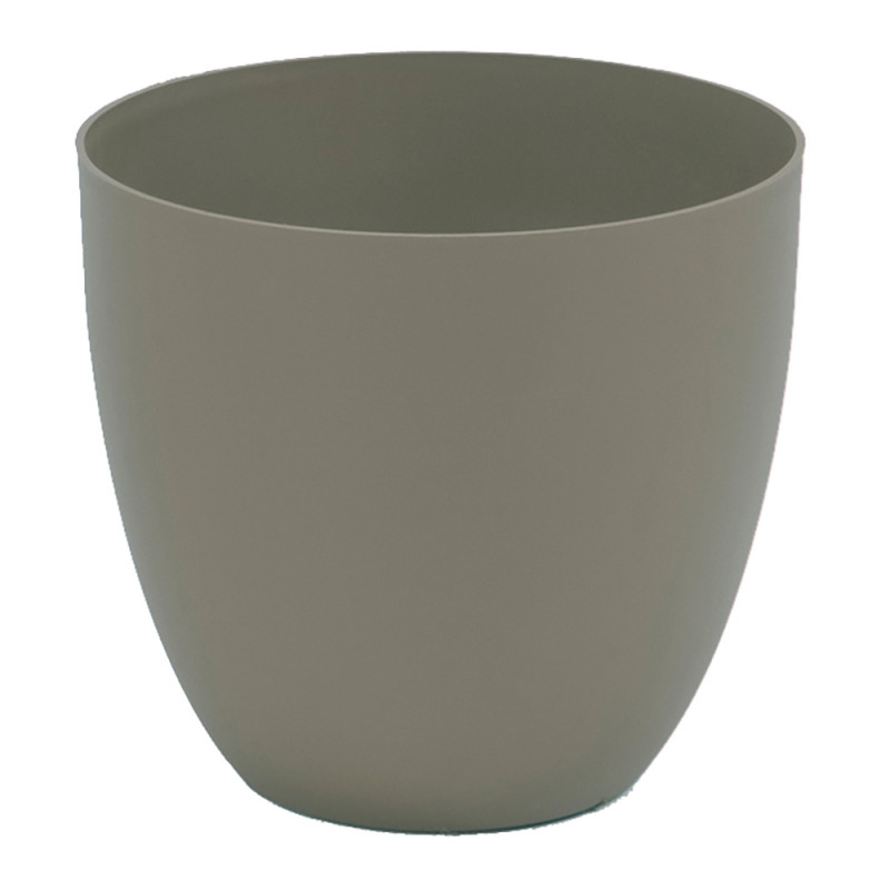 comprar Maceta de inyeccion modelo cuenco ø22cm color taupe online - PLASTIKEN