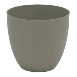 comprar Maceta de inyeccion modelo cuenco ø32cm color taupe online - PLASTIKEN