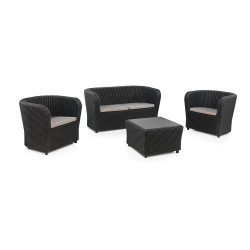 comprar Conjunto jardin/terraza de 2 sillones+1 sofa+1 mesa sillones: 79,3x68,1x70,7cm sofa: 137x68,2x70,6cm mesa: 63x63x41cm...