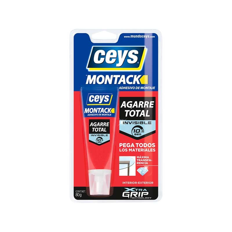Ceys Montack es un adhesivo de montaje de AGARRE TOTAL INMEDIATO para fijar  de forma RESISTENTE y FÁCIL., By IDEAL Bricolaje